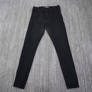 Levis 720 High Rise Super Skinny Jeans Womens 28 Black Denim Pants 52797-0014